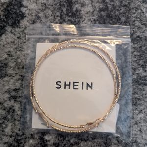 SheIn large gold plated hoop earrings